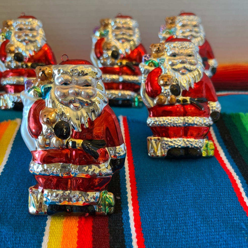 Christmas Santa Napkin Ring Holders Allure 1998 Set of 8